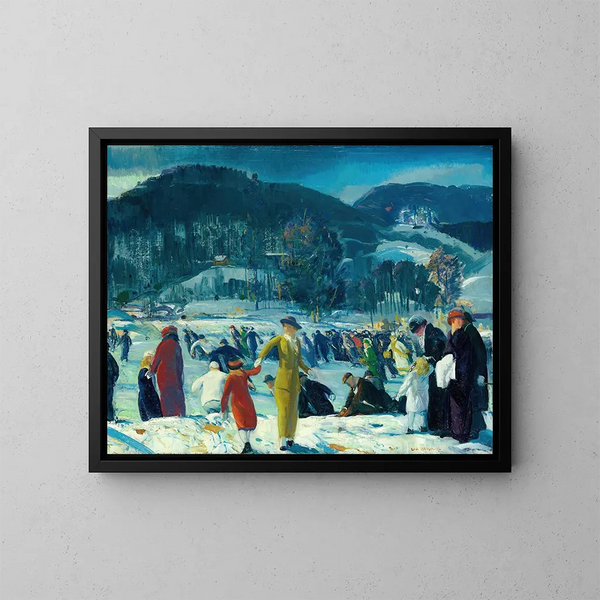 Amor del invierno - George Wesley Bellows — cuadro enmarcado en la pared