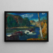 Barrage de moulin - George Wesley Bellows — framed artwork on a wall