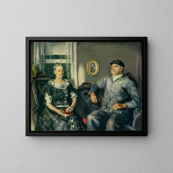 Señor y Señora Phillip Wase - George Wesley Bellows — cuadro enmarcado en la pared