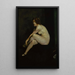 Joven mujer desnuda Mlle Leslie Hall - George Wesley Bellows — cuadro enmarcado en la pared