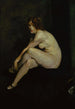 Joven mujer desnuda Mlle Leslie Hall - George Wesley Bellows — vista de la obra