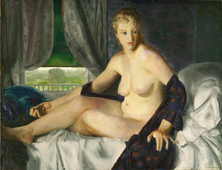 Nu con abanico - George Wesley Bellows — vista de la obra