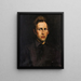 Retrato de un joven - George Wesley Bellows — cuadro enmarcado en la pared