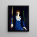 Retrato de Florence Pierce - George Wesley Bellows — cuadro enmarcado en la pared