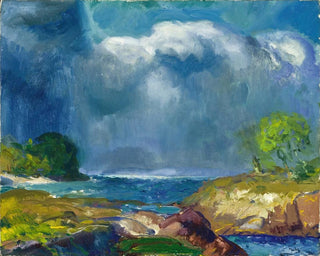 La tempête à venir - George Wesley Bellows — vista de la obra