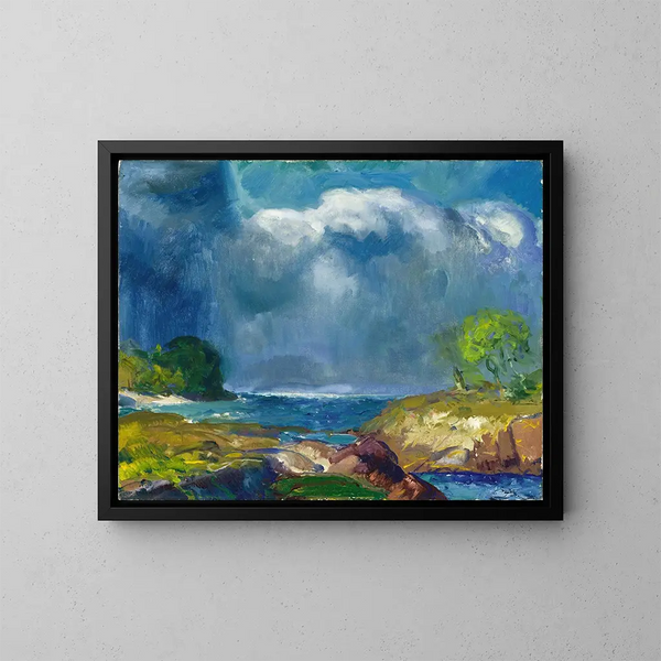 La tempête à venir - George Wesley Bellows — cuadro enmarcado en la pared