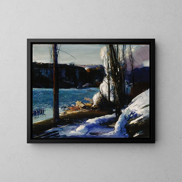 Las Palizadas - George Wesley Bellows — cuadro enmarcado en la pared