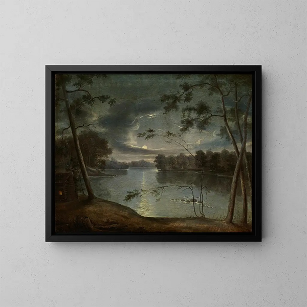 Paisaje nocturno - George Winter — cuadro enmarcado en la pared