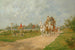 A four-horse team passing the hunt - George Wright — artwork view