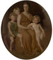 Retrato de la Sra. John J. Albright y de sus hijos - George de Forest Brush — vista de la obra