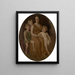 Retrato de la Sra. John J. Albright y de sus hijos - George de Forest Brush — cuadro enmarcado en la pared