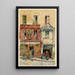 calle Mouffetard Boutique de vinos a la enseña del Viejo roble - Georges-Henri Manesse — cuadro enmarcado en la pared