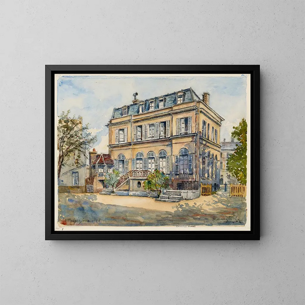 del Hôtel de la princesse Belgiojoso, 28 rue du Montparnasse - Georges-Henri Manesse — cuadro enmarcado en la pared