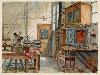 Laboratorio de física de Branly esquina de la calle d'Assas y calle de Vaugirard - Georges-Henri Manesse — vista de la obra