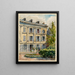 Casa de Franklin, calle Raynouard, Passy - Georges - Henri Manesse — cuadro enmarcado en la pared