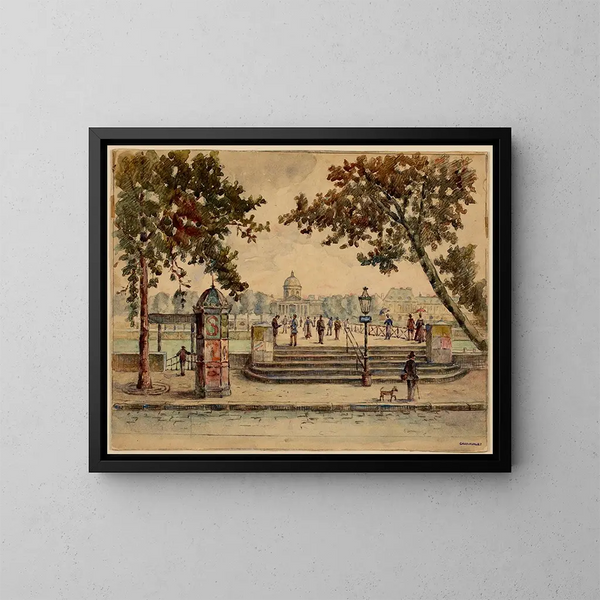 Pasarela de las Artes - Georges-Henri Manesse — cuadro enmarcado en la pared