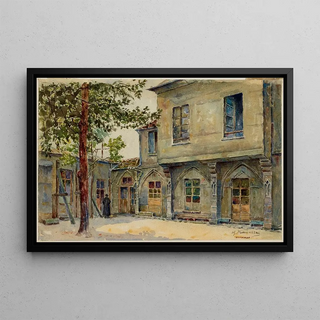 GeorgesHenri Manesse - Vue de la cour des btiments clostraux.webp