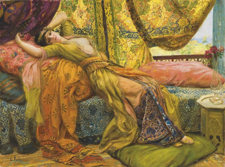 Belleza extendida - Georges Antoine Rochegrosse — vista de la obra
