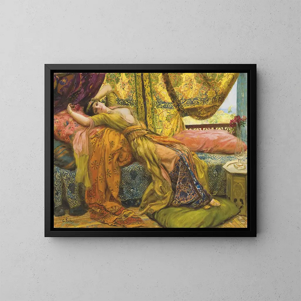 Belleza extendida - Georges Antoine Rochegrosse — cuadro enmarcado en la pared