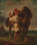 Árabe sellando su caballo - Georges Dété — vista de la obra