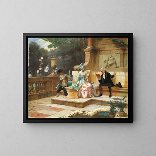 La nota - Georges Devy — cuadro enmarcado en la pared