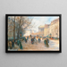 París Flâneurs à la Madeleine - Georges Fraipont — cuadro enmarcado en la pared