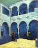 Patio de un riad marroquí - Georges Gaudion — vista de la obra