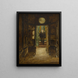 Georges Hugo - Victor Hugo descendant de son cabinet de travail Hauteville House.webp