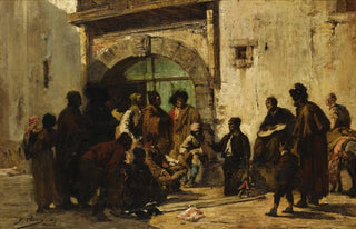 Georges Jules Victor Clairin - A Puppetshow On A Spanish Street.webp