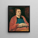 La mujer del artista - Georges Kars — cuadro enmarcado en la pared