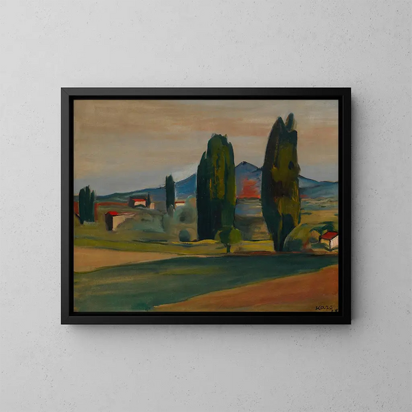 cerca de Vaison, Vaucluse - Georges Kars — cuadro enmarcado en la pared