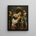 Hombre comiendo lentejas - Georges Lallemant — cuadro enmarcado en la pared