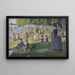 A Sunday on La Grande Jatte - Georges Seurat — framed artwork on a wall