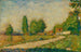 En el borde del pueblo - Georges Seurat — vista de la obra