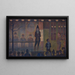 Parade de circo - Georges Seurat — cuadro enmarcado en la pared