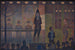 Parade de circo - Georges Seurat — vista de la obra