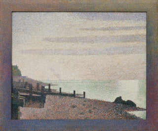 Noche en Honfleur - Georges Seurat — vista de la obra