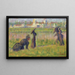 Figuras en un paisaje - Georges Seurat — cuadro enmarcado en la pared