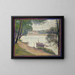 Tiempo gris en la Grande Jatte - Georges Seurat — cuadro enmarcado en la pared