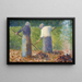 Faneurs en Montfermeil - Georges Seurat — cuadro enmarcado en la pared