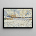 Winter in the Suburbs - Georges Seurat — framed artwork on a wall