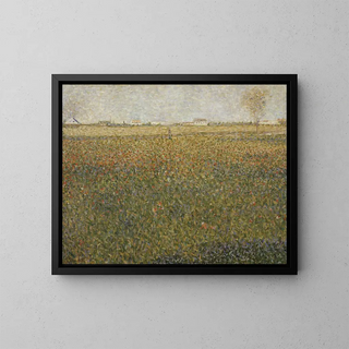 La Luzerne en Saint-Denis - Georges Seurat — cuadro enmarcado en la pared