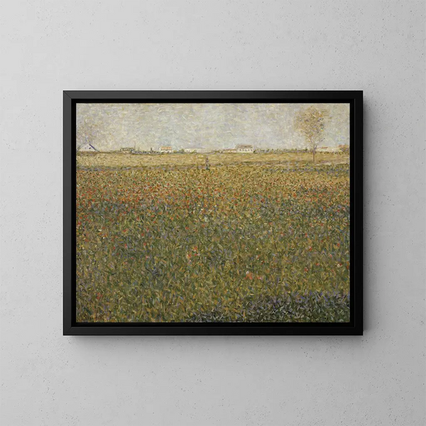 La Luzerne en Saint-Denis - Georges Seurat — cuadro enmarcado en la pared