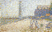 L'Hospice y el Faro de Honfleur - Georges Seurat — vista de la obra