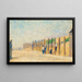 Ouvriers enfonçant des pieux - Georges Seurat — cuadro enmarcado en la pared