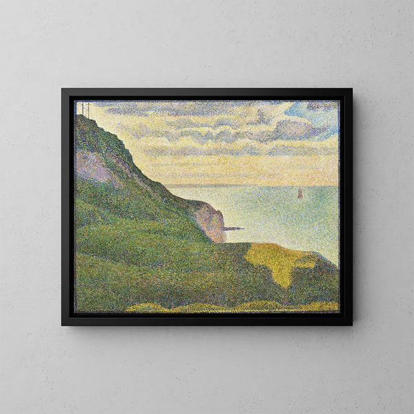 marino en Port-en-Bessin, Normandía - Georges Seurat — cuadro enmarcado en la pared