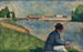 Estudio para Los bañistas en Asnières - Georges Seurat — vista de la obra