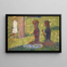 Estudio de figuras para La Grande Jatte - Georges Seurat — cuadro enmarcado en la pared