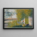 El puente en Bineau - Georges Seurat — cuadro enmarcado en la pared