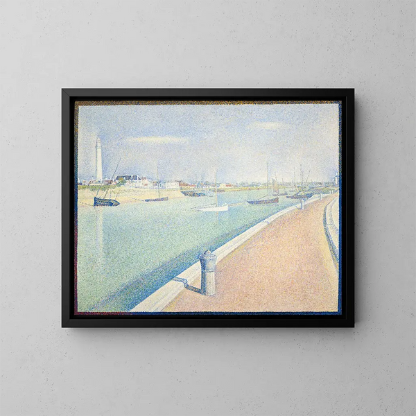 El canal de Gravelines Petit Fort Philippe - Georges Seurat — cuadro enmarcado en la pared